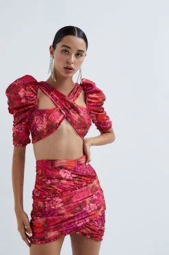 Ready-to-Wear Alia Cross Front Crop Top Shop