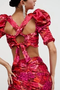 Ready-to-Wear Alia Cross Front Crop Top Shop