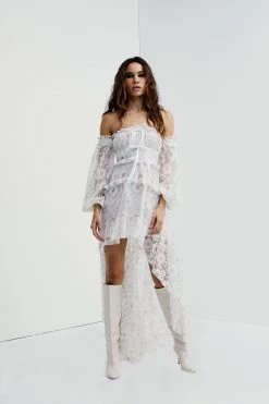 Ready-to-Wear Little White Dresses Lupita Hi-Low Dress