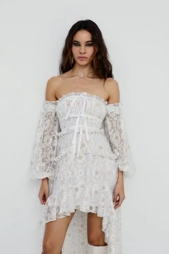 Ready-to-Wear Little White Dresses Lupita Hi-Low Dress