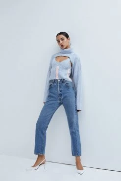 Knitz Paige Layered Turtleneck Sweater Shop