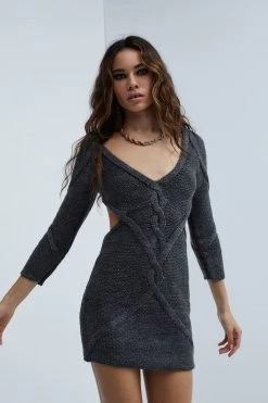 Knitz Keke Cut-Out Sweater Dress Shop