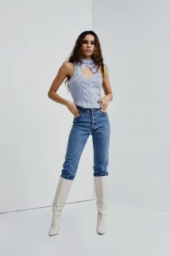 Knitz Keke Cable Knit Tank Shop