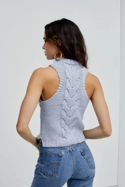 Knitz Keke Cable Knit Tank Shop