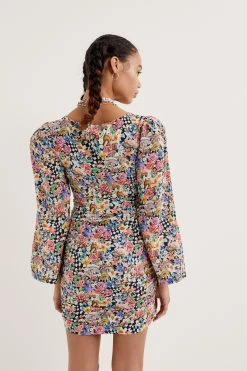 Ready-to-Wear June Bell Sleeve Mini Dress