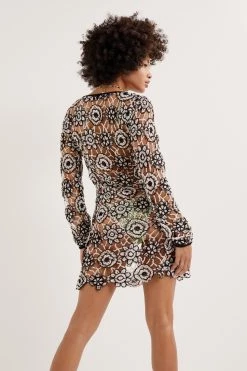 Knitz Kaya Long Sleeve Mini Dress