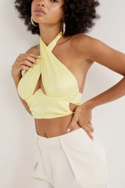 Ready-to-Wear Rana Cross Front Crop Top