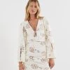 Ready-to-Wear Little White Dresses Renee Bell Sleeve Mini Dress