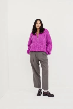 Knitz Shop Andie Zip Front Sweater