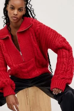 Knitz Shop Andie Zip Front Sweater