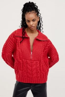 Knitz Shop Andie Zip Front Sweater