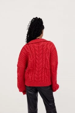 Knitz Shop Andie Zip Front Sweater