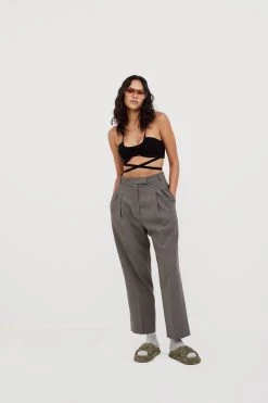 Knitz Jourdin Tie Crop Top