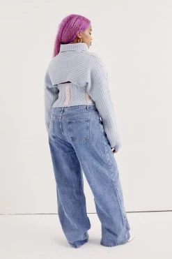 Knitz Paige Layered Turtleneck Sweater Shop