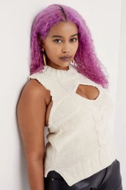 Knitz Shop Keke Cable Knit Tank
