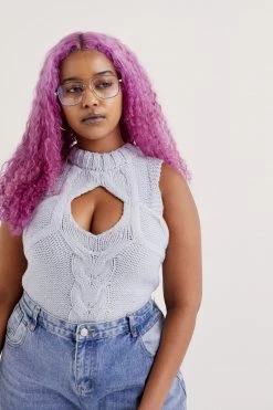 Knitz Keke Cable Knit Tank Shop