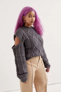 Knitz Andie Cut-Out Sweater Shop