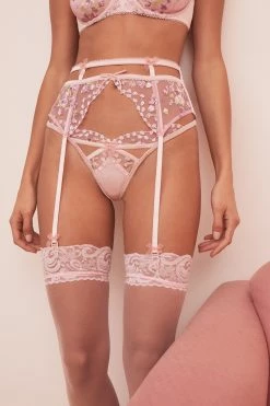 Victorias Secret Lavender Fields Embroidery Garter Belt Shop 11 Victorias Secret Lavender Fields Embroidery Garter Belt Shop