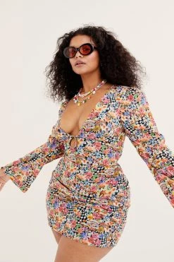 Ready-to-Wear June Bell Sleeve Mini Dress