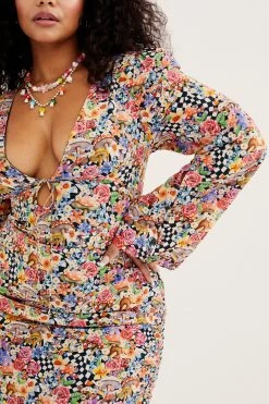 Ready-to-Wear June Bell Sleeve Mini Dress