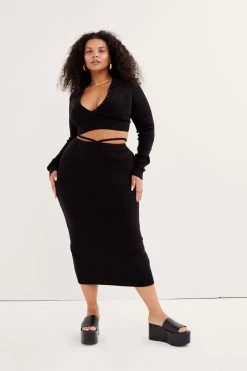 Knitz Mona Cropped Polo Sweater New