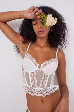 Victorias Secret Chantilly Lace Bustier Wedding Shop