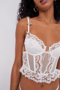 Victorias Secret Chantilly Lace Bustier Wedding Shop