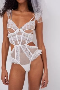 Victorias Secret Wedding Shop Lace Heart Embroidery Teddy 10 Victorias Secret Wedding Shop Lace Heart Embroidery Teddy