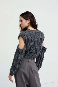 Knitz Andie Cut-Out Sweater Shop