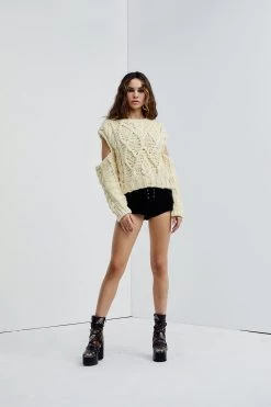 Knitz Andie Cut-Out Sweater Shop