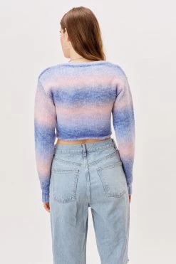Knitz Celeste Twist Front Crop Sweater