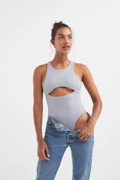 For Love & Leisure Rib Keyhole Bodysuit Shop