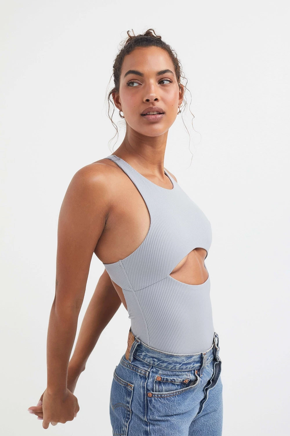 For Love & Leisure Rib Keyhole Bodysuit Shop 5 For Love & Leisure Rib Keyhole Bodysuit Shop