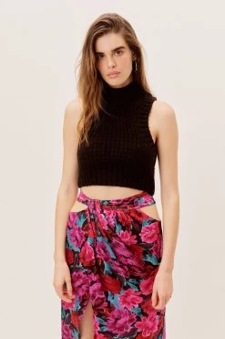Knitz Dominique Crop Tank Sweater