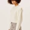 Knitz Shop Dominique Shoulder Pad Sweater
