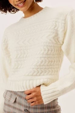 Knitz Shop Dominique Shoulder Pad Sweater