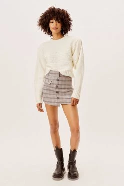 Knitz Shop Dominique Shoulder Pad Sweater
