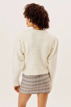 Knitz Shop Dominique Shoulder Pad Sweater