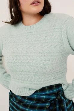 Knitz Shop Dominique Shoulder Pad Sweater