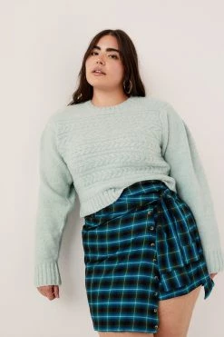 Knitz Shop Dominique Shoulder Pad Sweater