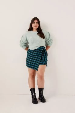 Knitz Shop Dominique Shoulder Pad Sweater