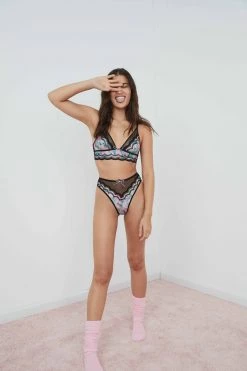 Victorias Secret Shop Odette Floral Triangle Bra