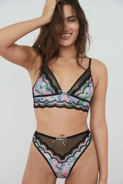 Victorias Secret Shop Odette Floral Triangle Bra
