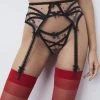 Victorias Secret Shop Cherry Embroidery Garter Belt