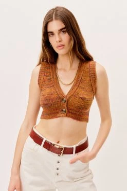 Knitz Helena Crop Sweater Vest