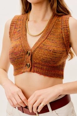 Knitz Helena Crop Sweater Vest