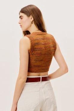 Knitz Helena Crop Sweater Vest