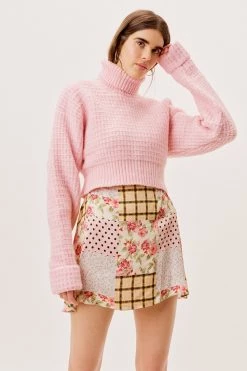Knitz Madeline Turtleneck Crop Sweater Shop