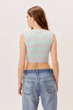 Knitz Maud Crop Sweater Vest Shop