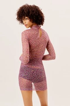 Ready-to-Wear Shop Nadia Sheer Mini Dress